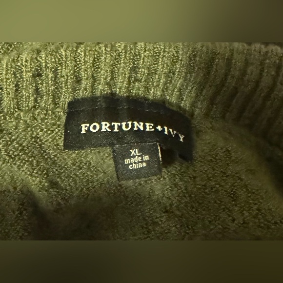 Fortune & Ivy Cowl Neck Sweater XL. Worn once. - Picture 8 of 9